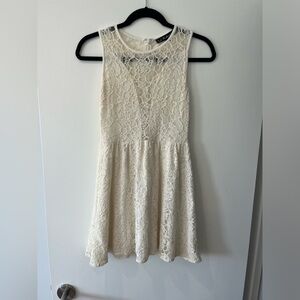 For Love & Lemons White Lace Dress